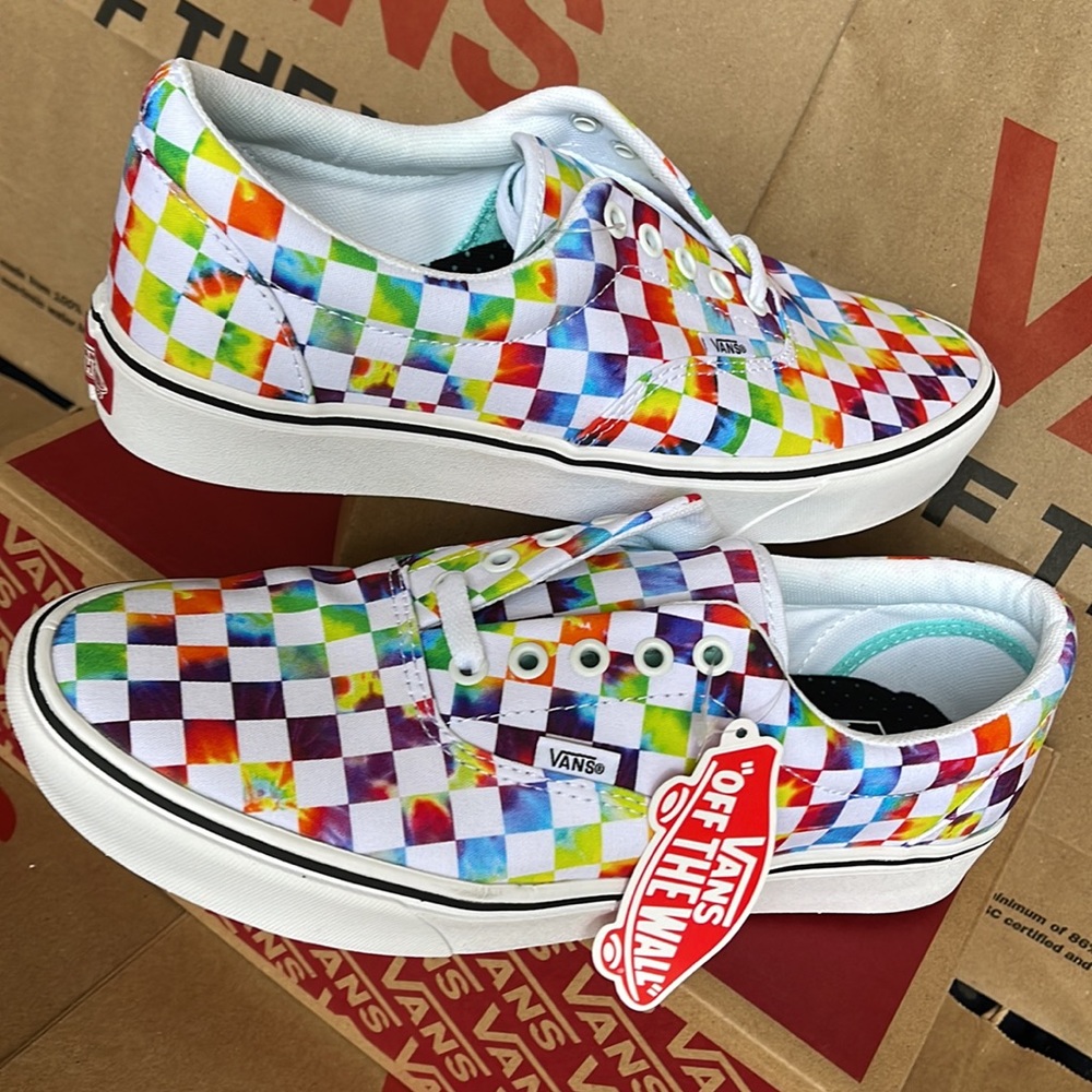 Vans Comfycush Era The-Dye Checkerboard sneakers Men’s - Picture 11 of 16